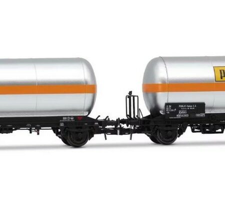 Rivarossi FS 2-UNIT PACK 2-AXLE GAS TANK WAGONS PIBIGAS EP.IVa 1:87