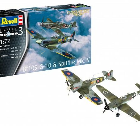 Revell COMBAT SET BF109G-10 & SPITFIRE MK.V KIT 1:72