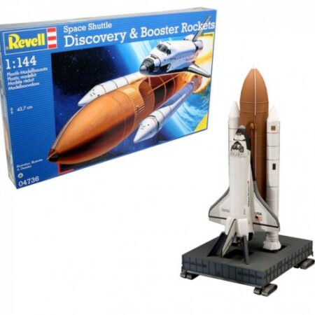 Revell SPACE SHUTTLE DISCOVERY & BOOSTER ROCKETS KIT 1:144