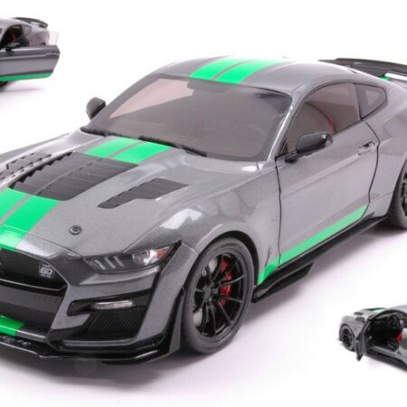 Solido FORD MUSTANG SHELBY GT500 COUPE 2023 GREY/GREEN 1:18