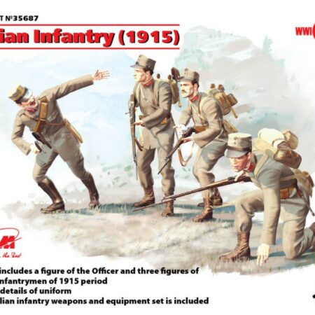 ICM ITALIAN INFANTRY 1915 4 FIGURES KIT 1:35