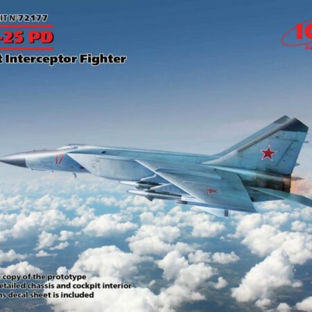 ICM MIG-25PD SOVIET INTERCEPTOR FIGHTER KIT 1:72