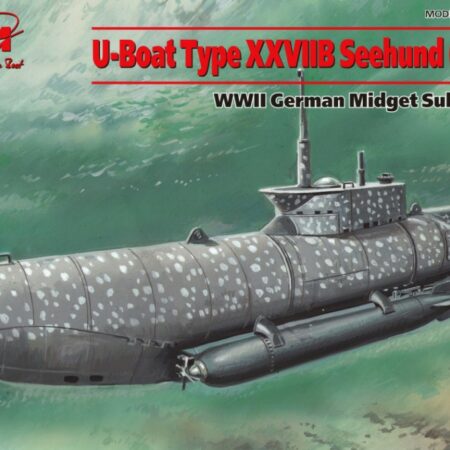 ICM U-BOAT TYPE XXVIIB SEEHUND EARLY WWII GERMAN MIDGET SUBMARINE KIT 1:72