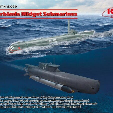 ICM K-VERBANDE MIDGET SUBMARINES SEEHUND AND MOLCH KIT 1:72