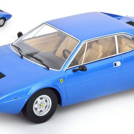 KK Scale FERRARI 208 GT4 1975 LIGHT BLUE METALLIC 1:18