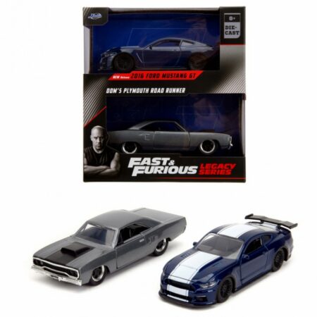 Jada Toys FORD MUSTANG GT & PLYMOUTH ROAD RUNNER FAST & FURIOUS 1:32