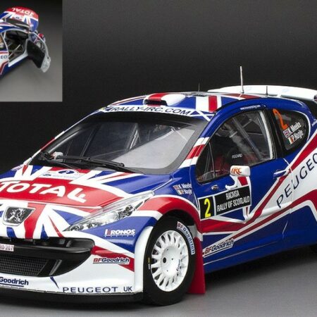 SunStar PEUGEOT 207 S2000 N.2 RALLY OF SCOTLAND 2009 K.MEEKE-P.NAGLE 1:18