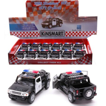 Kinsmart HUMMER H2 SUT POLICE cm 12 1:38