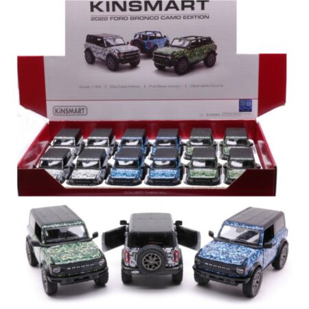 Kinsmart FORD BRONCO CAMO EDITION HARD TOP COL.ASS.cm 12 1:38