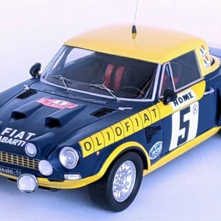 Trofeu FIAT 124 ABARTH RALLY N.5 RALLY MONTE CARLO 1976 CAMBIAGHI-SCABINI 1:43