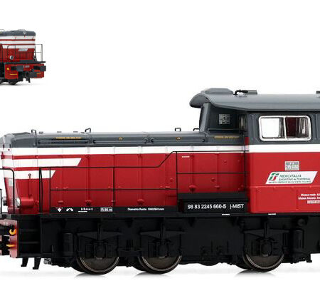 Rivarossi MERCITALIA S LOCOMOTIVA DIESEL DA MANOVRA LIVREA ROSSO/BIANCO EP.VI 1:87