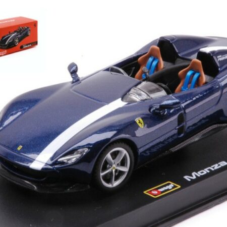 Burago FERRARI MONZA SP2 CONVERTIBLE SIGNATURE BLUE 1:43