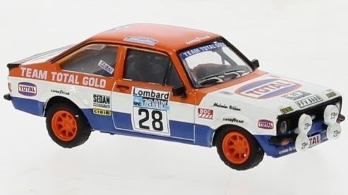 Brekina FORD ESCORT RS 1800 N.28 RAC RALLY LOMBARD 1979 M.WILSON 1:87