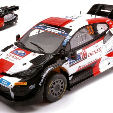 Ixo Model TOYOTA GR YARIS WRC HYBRID N.33 RALLY FINLAND 2023 EVANS-MARTIN 1:18