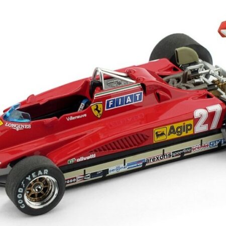 Brumm FERRARI 126 C2 GILLES VILLENEUVE 1982 N.27 2nd S.MARINO GP 1:43