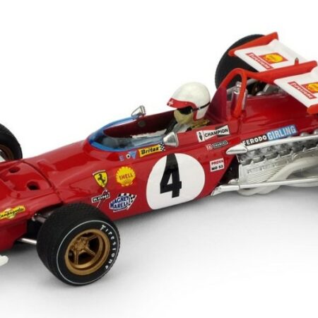 Brumm FERRARI 312B CLAY REGAZZONI 1970 N.4 WINNER ITALY GP W/PILOTE 1:43