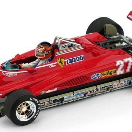 Brumm FERRARI 126 C2 G.VILLENEUVE 1982 N.27 BRAZIL GP + PILOTA 1:43