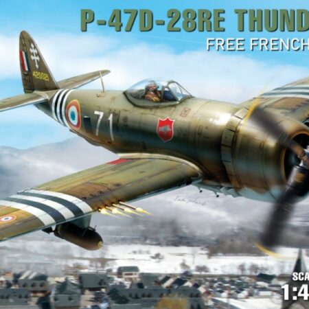 Miniart P-47D-28RE THUNDERBOLT FREE FRENCH AIR FORCE BASIC KIT 1:48