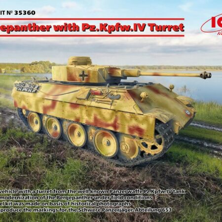 ICM BERGEPANTHER WITH Pz.Kpfw.IV TURRET KIT 1:35