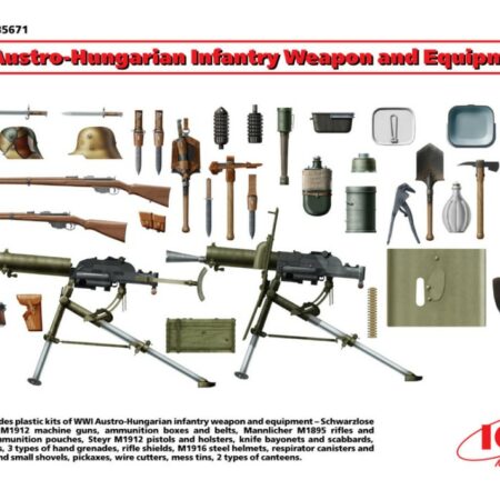 ICM WWII AUSTRO HUNGARIAN INFANTRY WEAPON AND EQUIPMENT KIT 1:35