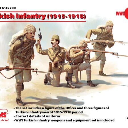 ICM TURKISH INFANTRY 1915-1918 4 FIGURES KIT 1:35