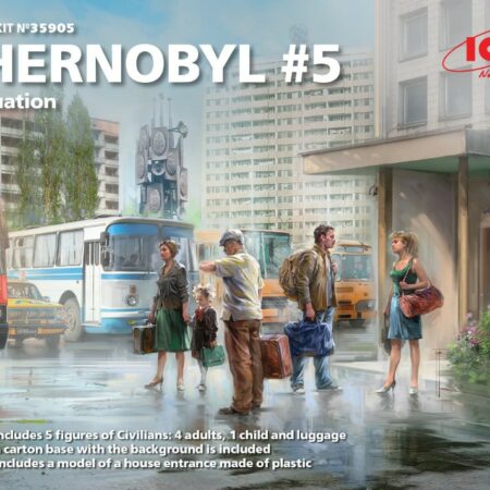 ICM CHERNOBYL EVACUATION 5 FIGURES KIT 1:35