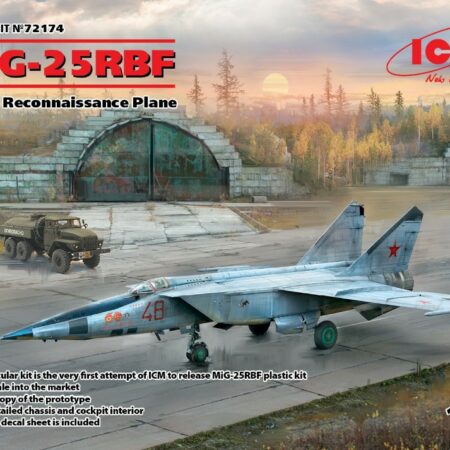 ICM MIG-25 RBF SOVIET RECONNAISSANCE PLANE KIT 1:72