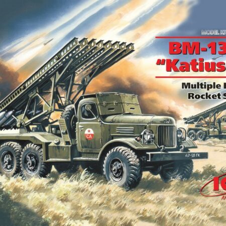 ICM BM-13-16 KATIUSHA MULTIPLE LAUNCH ROCKET SYSTEM ON ZIL-157 BASE KIT 1:72