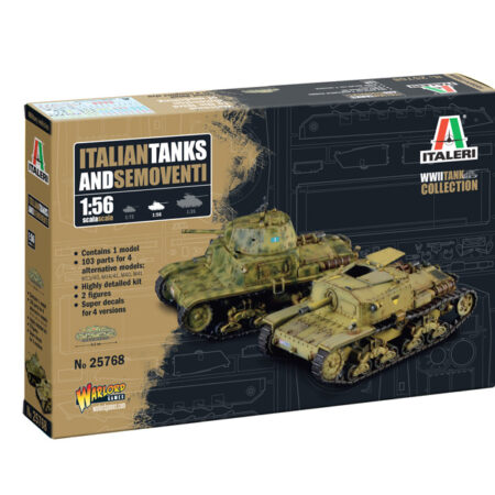 Italeri ITALIAN TANKS & SEMOVENTI  KIT 1:56