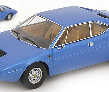 KK Scale FERRARI 308 GT4 1974 LIGHT BLUE METALLIC 1:18