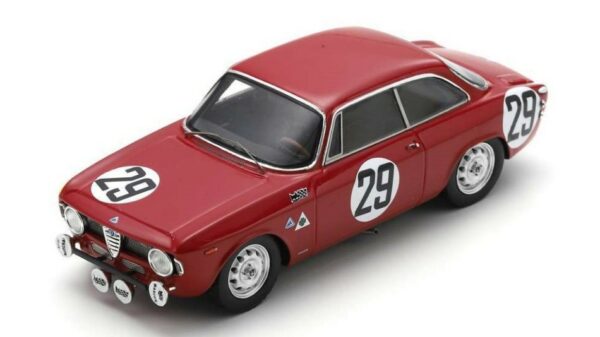 Spark Model ALFA ROMEO 1600 GTA N.29 2nd 24 H SPA 1966 E.PINTO-J.DEMOULIN 1:43