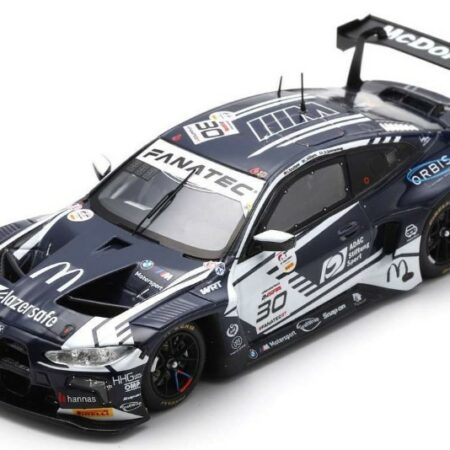 Spark Model BMW M4 GT3 N.30 2nd GOLD CUP 24 H SPA 2023 WILLIAMS-KRUTTEN-SIMMENAUER