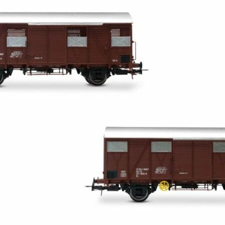 Rivarossi FS 2-UNIT PACK Gs WAGONS WALLS MADE FROM WOODEN PLANKS EP.IV 1:87