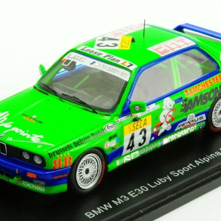 Spark Model BMW M3 E30 N.43 24 H SPA 1992 I.KHAN-D.VAN DE POELE-M.KIMOTO 1:43