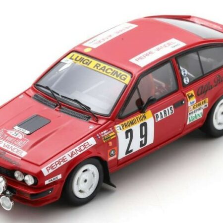 Spark Model ALFA ROMEO GTV6 N.29 15th RALLY MONTE CARLO 1983 LOUBERT-FOND 1:43