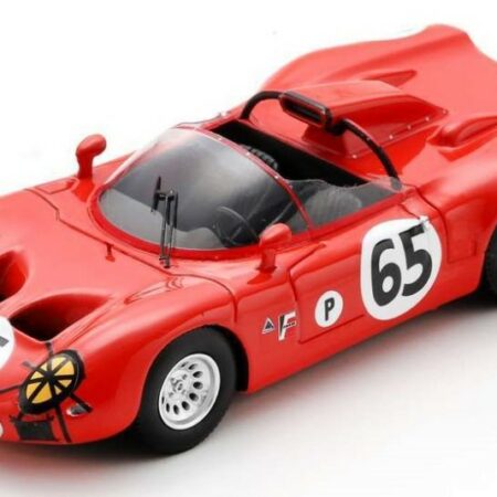 Spark Model ALFA ROMEO 33 N.65 12 H SEBRING 1967 A.DE ADAMICH-T.ZECCOLI 1:43