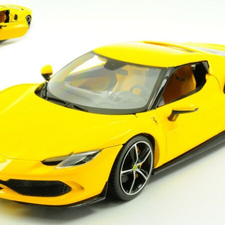 Burago FERRARI 296 GTB 2023 YELLOW 1:18