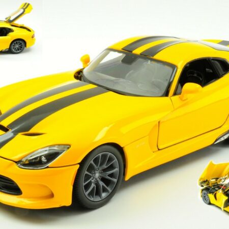 Maisto DODGE VIPER GST 2013 YELLOW W/BLACK STRIPES 1:18