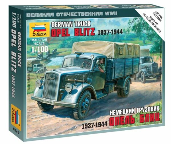 Zvezda OPEL BLITZ 3T GERMAN CARGO TRUCK 1937-1944 KIT 1:100