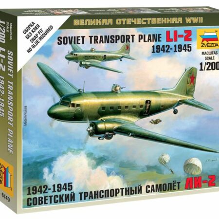 Zvezda LI-2 SOVIET TRANSPORT PLANE WWII KIT 1:72