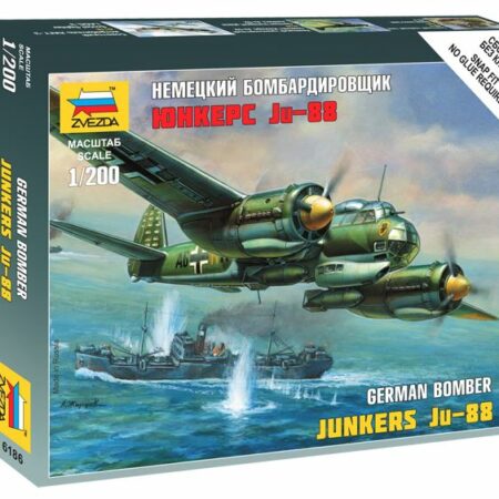 Zvezda JUNKERS JU-88 GERMAN BOMBER KIT 1:200