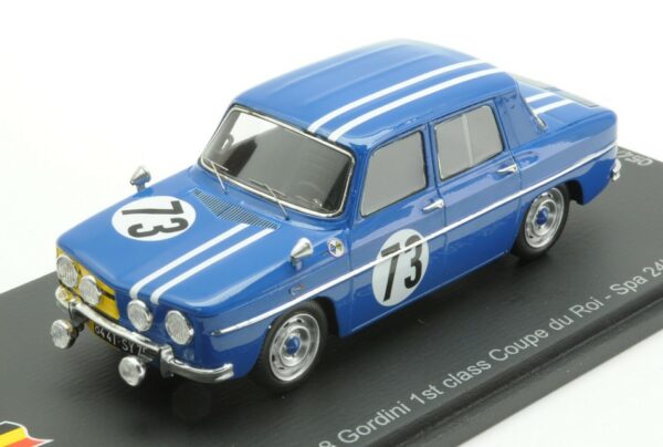 Spark Model RENAULT 8 GORDINI N.73 1st CLASS 24 H SPA 1966 M.BIANCHI-J.VINATIER 1:43