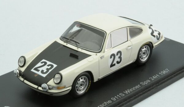 Spark Model PORSCHE 911 S N.23 WINNER 24 H SPA 1967 J.P.GABAN-"PEDRO" 1:43