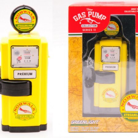 Greenlight GAS PUMP NORWALK STREAMLINE GASOLINE 1948 1:18