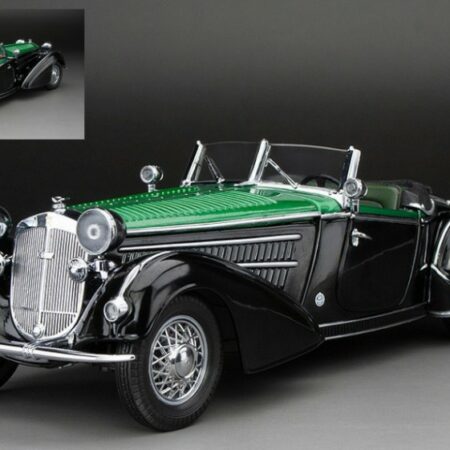 SunStar HORCH 855 SPECIAL ROADSTER 1939 BLACK/DARK GREEN 1:18