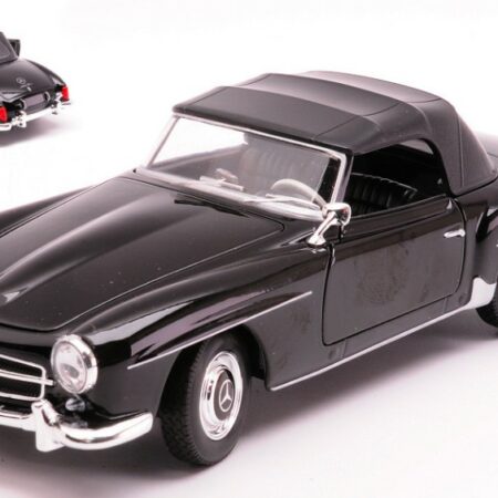 Welly MERCEDES 190SL CLOSED SOFT TOP 1955 BLACK 1:24