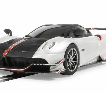 Scalextric PAGANI HUAYRA BC ROADSTER METALLIC PEARL WHITE SLOT 1:32