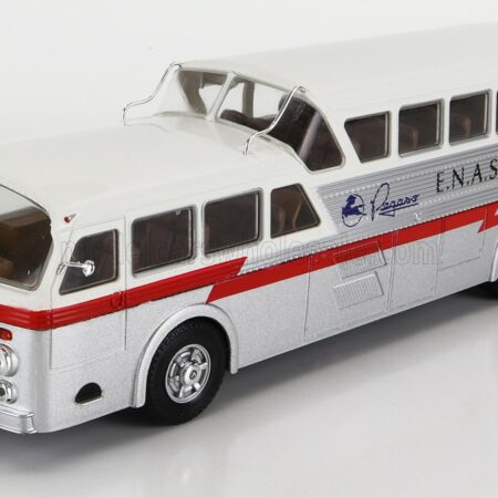 EDICOLA 1/43 PEGASO | Z-403 MONOSCOCCA AUTOBUS E.N.A.S.A. MADRID-BARCELLONA 1951 | SILVER WHITE RED