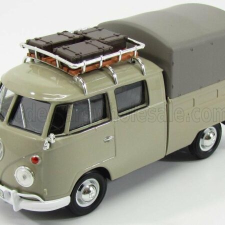 MOTOR-MAX 1/24 VOLKSWAGEN | T1 TYPE 2 DOUBLE CABINE PICK-UP 1962 | GREY