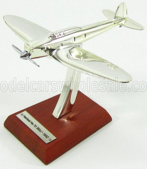 EDICOLA 1/200 HEINKEL | HE70 BLITZ AIRPLANE 1932 - 6cm X 7cm | CHROME